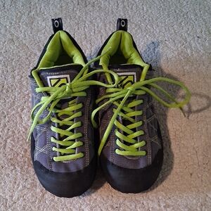 Women's Gray and Lime Five Ten Guide Tennie Sneakers